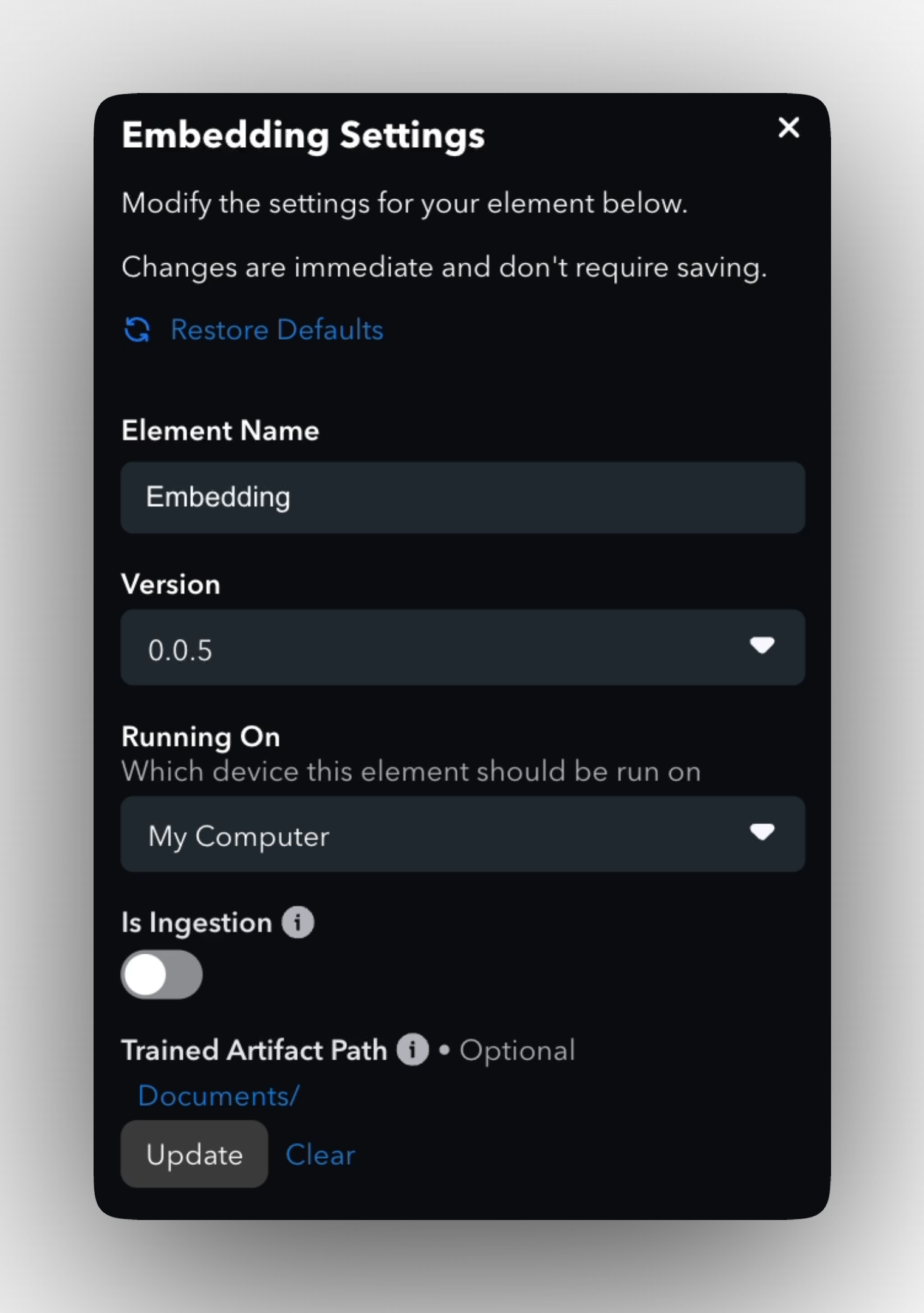 doc-qna-inference-embedding-settings.png